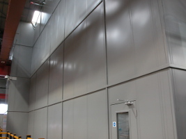 Full Height Single Skin Steel Partitioning