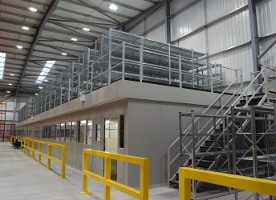 Mezzanine with Offices and Shelving